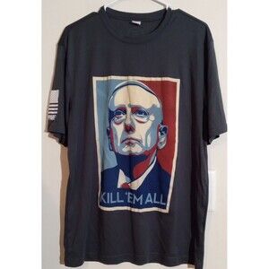Nine Line Graphic T-Shirt Men's Large Gen Mattis Mad Dog Military Army Dad Vet